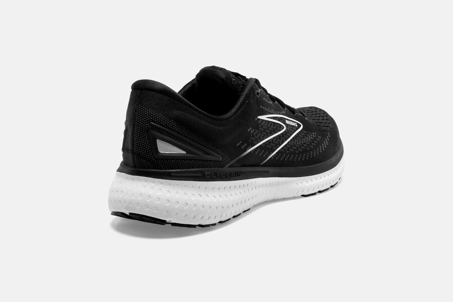 Brooks Running Shoes Womens Black/White - Glycerin 19 Road - 3649-HYXLU